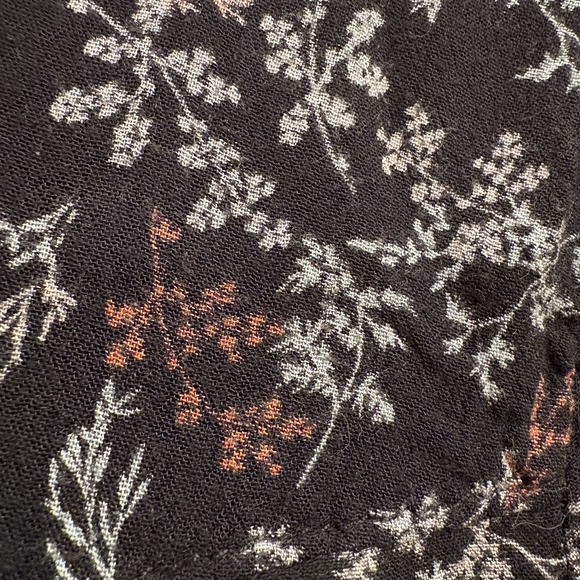 NWOT Anthropologie Maeve Bainbridge Buttondown Blk Floral Blouse Women’s Size 10 - Picture 8 of 14